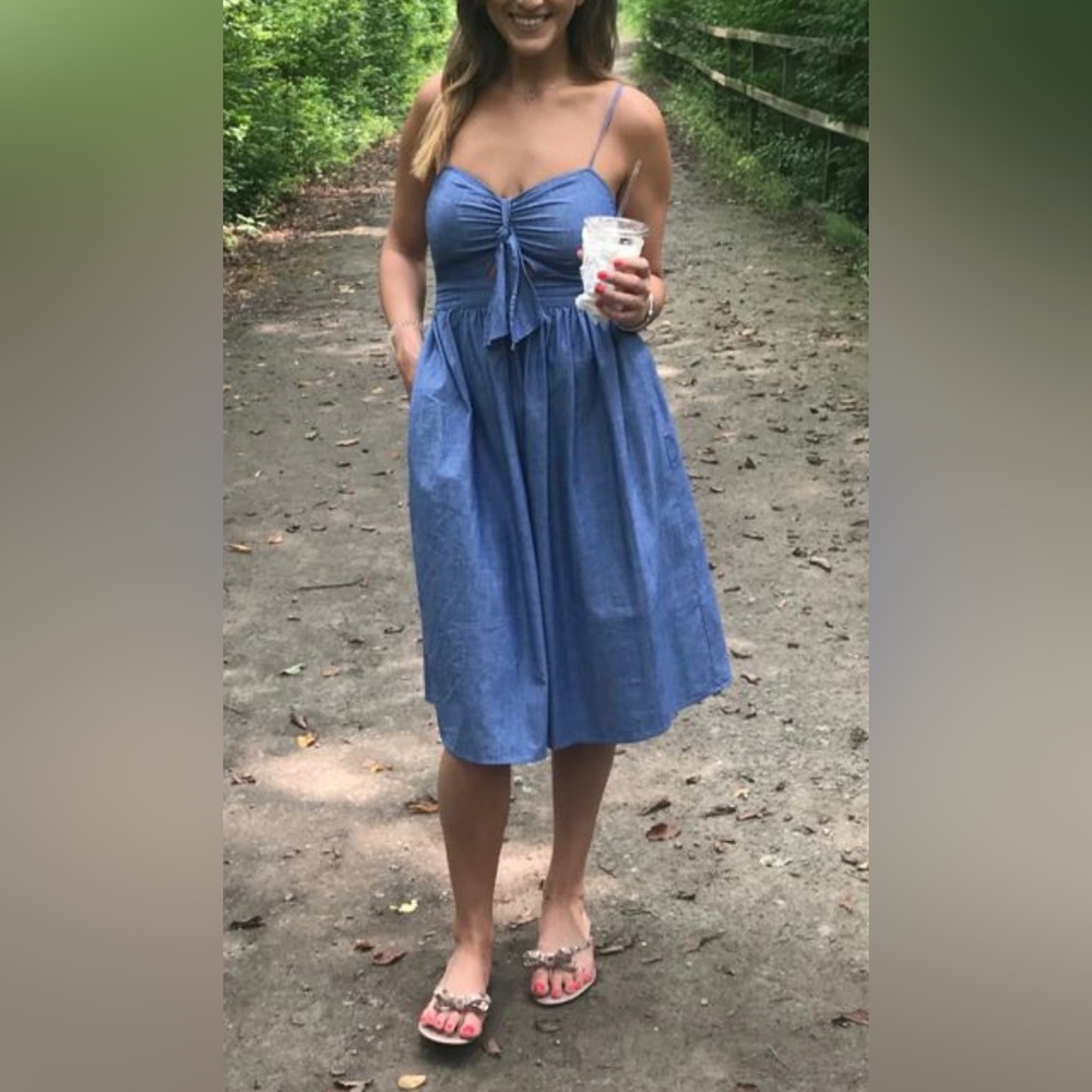 Denim Cut Out Dress